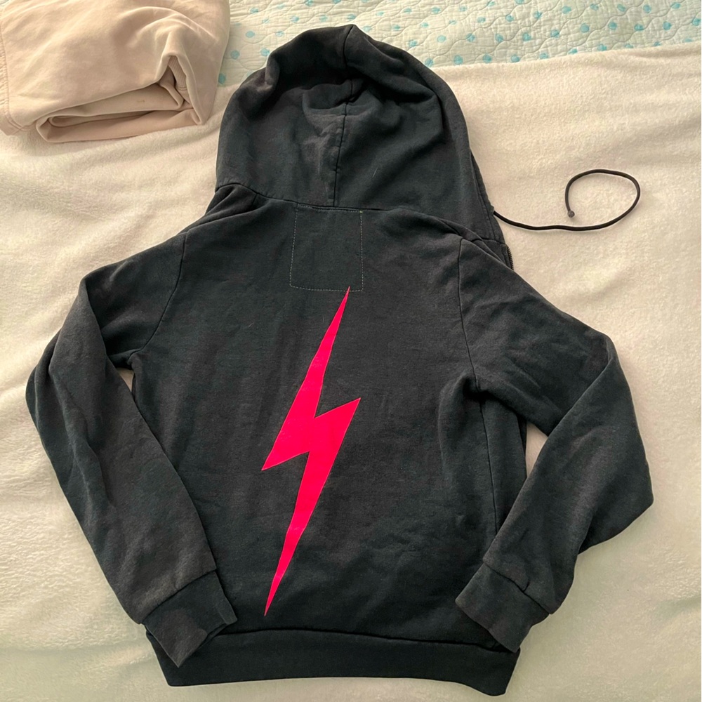 Worn once Aviator Nation zip up hoodie size small